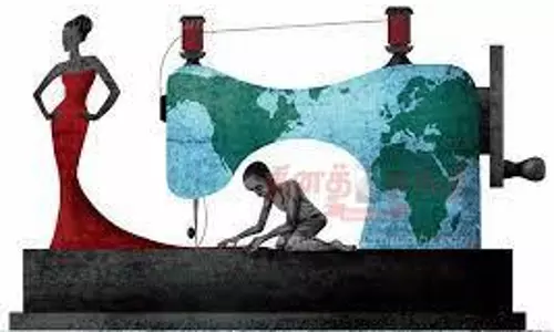 தையல் கலை தொழிலாளர் சங்கத்தினர் ஆர்ப்பாட்டம்