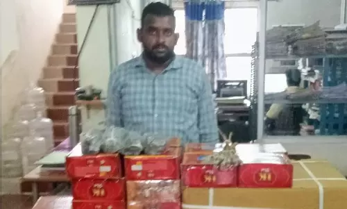 வீட்டில் பட்டாசு கடை நடத்தியவர் கைது