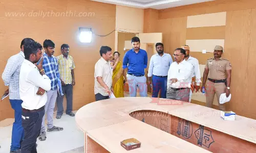 ரூ.121 கோடியில் புதிய கலெக்டர் அலுவலகம், அரசு சுற்றுலா மாளிகை கட்டுமான பணிகள் ரூ.121 கோடியில் புதிய கலெக்டர் அலுவலகம், அரசு சுற்றுலா மாளிகை கட்டுமான பணிகள்