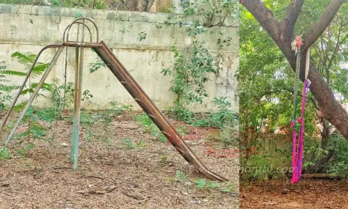 பராமரிப்பு இல்லாத சிறுவர் பூங்கா