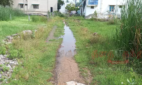 கிருஷ்ணகிரி முல்லை நகரில்வீடுகளை சுற்றி தேங்கும் மழைநீரால் பொதுமக்கள் அவதி