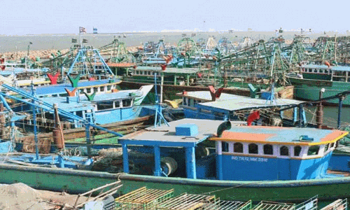 தூத்துக்குடி மீன்பிடி தொழிலாளர்கள் 5-வது நாளாக போராட்டம் தூத்துக்குடி மீன்பிடி தொழிலாளர்கள் 5-வது நாளாக போராட்டம்