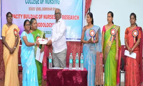 திருச்செந்தூர் பத்மஸ்ரீ டாக்டர் சிவந்தி ஆதித்தனார் நர்சிங் கல்லூரியில்ஆராய்ச்சி முறையில் செவிலியர்களின் திறன் வளர்ப்பு குறித்த மாநில கருத்தரங்கு