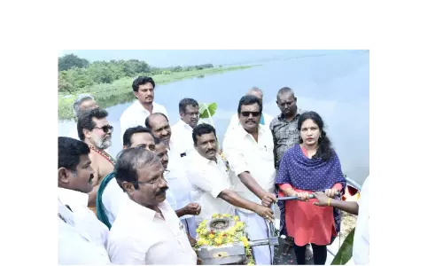 முதல்போக பாசனத்திற்காக மஞ்சளாறு அணையில் தண்ணீர் திறப்பு
