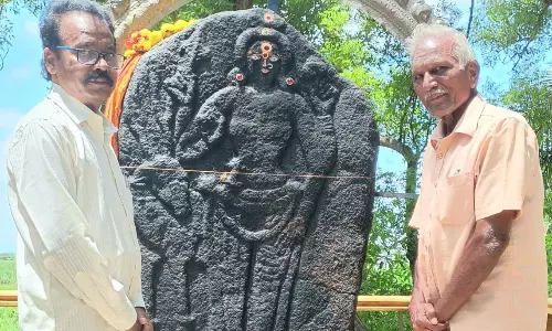பல்லவர்கால கொற்றவை சிலை கண்டறியப்பட்டது