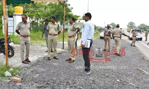 முதல்- அமைச்சர் மு.க.ஸ்டாலின் வருகையை முன்னிட்டு பாதுகாப்பு பணிகளை டி.ஐ.ஜி. ஆய்வு