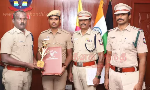 மீட்பு பணி போட்டிகள்:நாமக்கல் ஆயுதப்படை போலீஸ்காரருக்கு முதல்பரிசு
