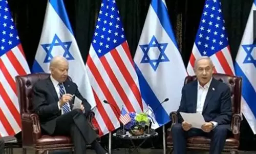 இஸ்ரேலின் சுதந்திரம் பாதுகாக்கப்பட அமெரிக்கா எப்போதும் துணையாக நிற்கும்:  பைடன் உறுதி