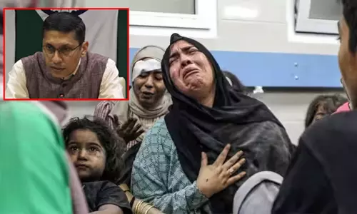 காசா மருத்துவமனை மீது தாக்குதல்; சர்வதேச மனிதநேய சட்டம் கடுமையாக கடைப்பிடிக்கப்பட வேண்டும்: இந்தியா வலியுறுத்தல் காசா மருத்துவமனை மீது தாக்குதல்; சர்வதேச மனிதநேய சட்டம் கடுமையாக கடைப்பிடிக்கப்பட வேண்டும்: இந்தியா வலியுறுத்தல்