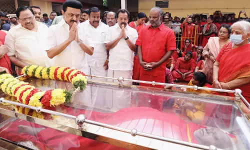 பங்காரு அடிகளார் மறைவு: முதல்-அமைச்சர் மு.க.ஸ்டாலின் நேரில் அஞ்சலி