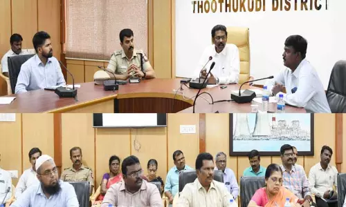 பட்டாசு தொழிற்சாலைகள், விற்பனை கடைகளில் அரசின் விதிமுறைகள் முறையாக பின்பற்றப்படுகிறதா என்பதை கண்காணிக்க சிறப்பு குழுக்கள் அமைக்கப்பட்டு உள்ளதாக கலெக்டர் லட்சுமிபதி தெரிவித்துள்ளார். பட்டாசு தொழிற்சாலைகள், விற்பனை கடைகளில் அரசின் விதிமுறைகள் முறையாக பின்பற்றப்படுகிறதா என்பதை கண்காணிக்க சிறப்பு குழுக்கள் அமைக்கப்பட்டு உள்ளதாக கலெக்டர் லட்சுமிபதி தெரிவித்துள்ளார்.