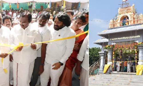 கிரிவலப் பாதையில் கட்டிய அருணகிரிநாதர் மணிமண்டபம்-அமைச்சர் எ.வ.வேலு திறந்து வைத்தார்