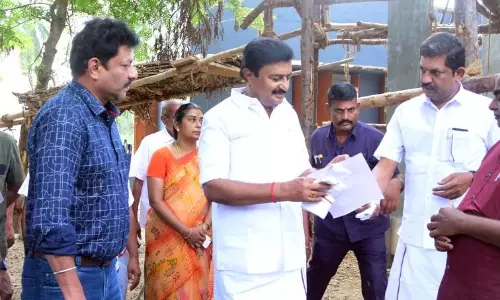 மேல்நிலை நீர் தொட்டியை அமைச்சர் நேரில் ஆய்வு மேல்நிலை நீர் தொட்டியை அமைச்சர் நேரில் ஆய்வு