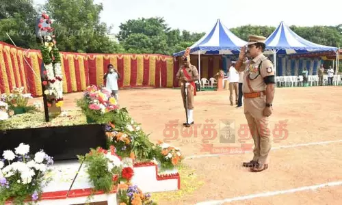 63 துப்பாக்கி குண்டுகள் முழங்க வீர வணக்க நாள் நிகழ்ச்சி