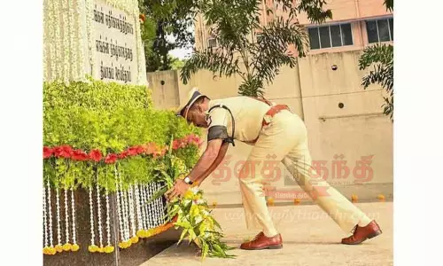 பணியின்போது உயிர்நீத்த 188 காவலர்களுக்கு வீரவணக்கம் பணியின்போது உயிர்நீத்த 188 காவலர்களுக்கு வீரவணக்கம்