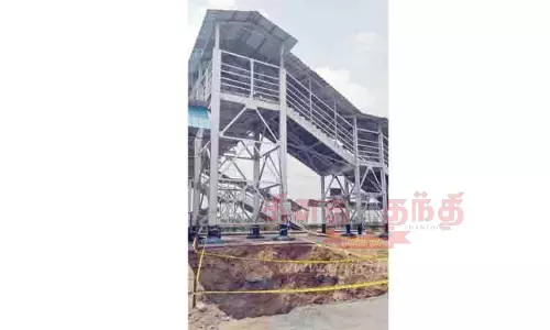 புதுக்கோட்டை ரெயில் நிலையத்தில் லிப்ட் வசதி புதுக்கோட்டை ரெயில் நிலையத்தில் லிப்ட் வசதி