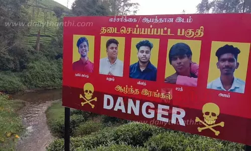 20 நீர்நிலைகள் ஆபத்தான இடங்களாக அறிவிப்பு