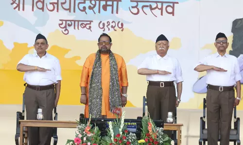 அயோத்தி கோவிலில் ராமர் சிலை நிறுவும்போது  நாடு முழுவதும் கோவில்களில் விழா ஏற்பாடு செய்யவேண்டும் - ஆர்.எஸ்.எஸ். தலைவர் வேண்டுகோள்