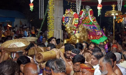 ஸ்ரீரங்கம், சமயபுரம், திருப்பைஞ்சீலி கோவில்களில் அம்பு போடும் நிகழ்ச்சி ஸ்ரீரங்கம், சமயபுரம், திருப்பைஞ்சீலி கோவில்களில் அம்பு போடும் நிகழ்ச்சி