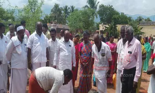 ரூ.12 லட்சம் மதிப்பில் அங்கன்வாடி கட்டிடத்திற்கு அடிக்கல் நாட்டு விழா