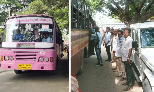 தினத்தந்தி செய்தி எதிரொலி: கடலூர் அரசு கல்லூரிக்கு கூடுதல் பஸ்கள் இயக்கம்