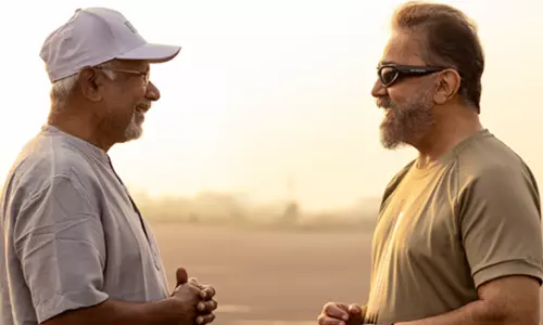 கமல்-234 படப்பிடிப்பு தளத்தில் இரு ஜாம்பவான்கள்... புகைப்படத்தை வெளியிட்ட படக்குழு...!