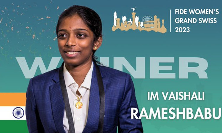 தமிழ்நாடு செஸ் வீராங்கனை வைஷாலி சாதனை!