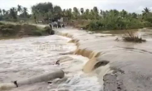 கனமழையால் அடித்துச் செல்லப்பட்ட தற்காலிக தரைப்பாலம்: 20-க்கும் மேற்பட்ட கிராமங்களுக்கு போக்குவரத்து துண்டிப்பு