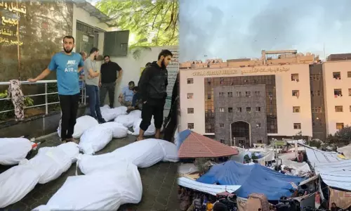 நிர்கதியற்று தவிக்கும் காசா மருத்துவமனை... மொத்தமாக புதைக்கப்பட்ட 179 சடலங்கள் நிர்கதியற்று தவிக்கும் காசா மருத்துவமனை... மொத்தமாக புதைக்கப்பட்ட 179 சடலங்கள்