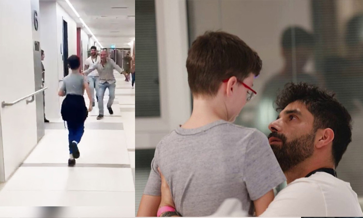 ஹமாஸ் பிடியில் இருந்து விடுதலையான இஸ்ரேல் சிறுவன்: தந்தையை பார்த்ததும் கட்டியணைத்து மகிழ்ச்சி - வைரல் வீடியோ