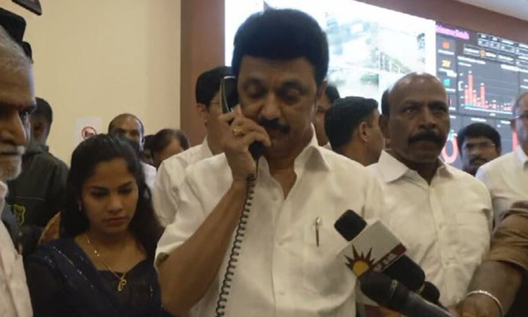சென்னையில் கனமழை: அவசர கட்டுப்பாட்டு மையத்தில் முதல் அமைச்சர் மு.க.ஸ்டாலின் ஆய்வு