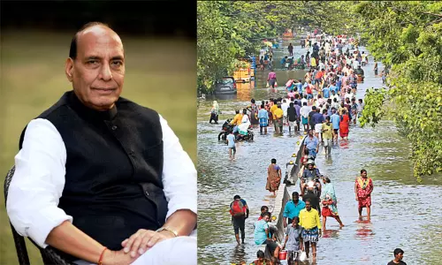 மிக்ஜம் புயல் பாதிப்பு: இன்று பார்வையிடுகிறார் மத்திய மந்திரி ராஜ்நாத் சிங்..! மிக்ஜம் புயல் பாதிப்பு: இன்று பார்வையிடுகிறார் மத்திய மந்திரி ராஜ்நாத் சிங்..!