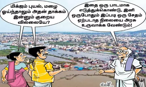 மக்களை மிரள வைத்த மிக்ஜம் புயல் - மழை மக்களை மிரள வைத்த மிக்ஜம் புயல் - மழை