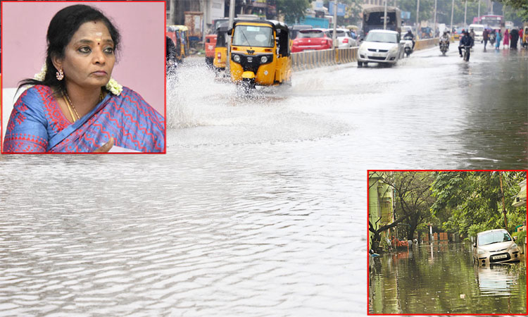 விடியல் இருக்கும் என்றார்கள், தண்ணீர் வடியல் கூட இல்லையே..: தமிழிசை சவுந்தரராஜன் கவிதை