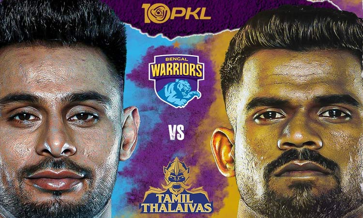 புரோ கபடி லீக்; தமிழ் தலைவாஸ் - பெங்கால் வாரியர்ஸ் அணிகள் இன்று மோதல்..!