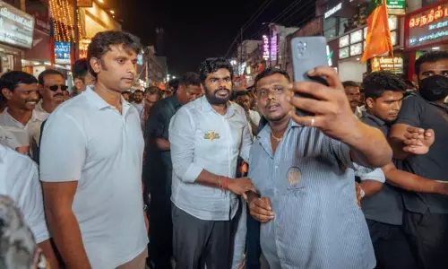 பிரதமராக மோடி 3-வது முறையாக வந்தால், தமிழகத்தில் நிச்சயம் அரசியல் மாற்றம் ஏற்படும் - அண்ணாமலை பிரதமராக மோடி 3-வது முறையாக வந்தால், தமிழகத்தில் நிச்சயம் அரசியல் மாற்றம் ஏற்படும் - அண்ணாமலை