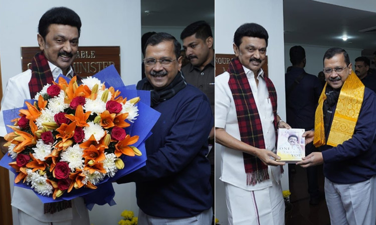 டெல்லியில் முதல்-அமைச்சரை நேரில் சந்தித்த அரவிந்த் கெஜ்ரிவால்... 'இந்தியா' கூட்டணி குறித்து முக்கிய ஆலோசனை...!