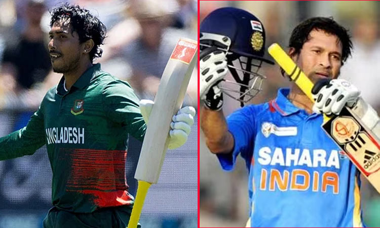 சச்சின் தெண்டுல்கரின் 14 ஆண்டு கால சாதனையை முறியடித்த வங்காளதேச வீரர்...!