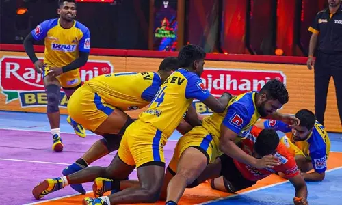 புரோ கபடி லீக்; தமிழ் தலைவாஸ் - பாட்னா பைரேட்ஸ் அணிகள் நாளை மோதல் புரோ கபடி லீக்; தமிழ் தலைவாஸ் - பாட்னா பைரேட்ஸ் அணிகள் நாளை மோதல்