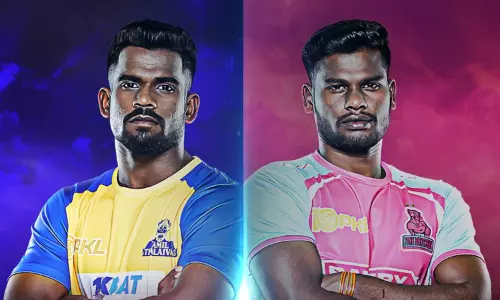 புரோ கபடி லீக்; தமிழ் தலைவாஸ் - ஜெய்ப்பூர் பிங்க் பாந்தர்ஸ் அணிகள் இன்று மோதல்..!