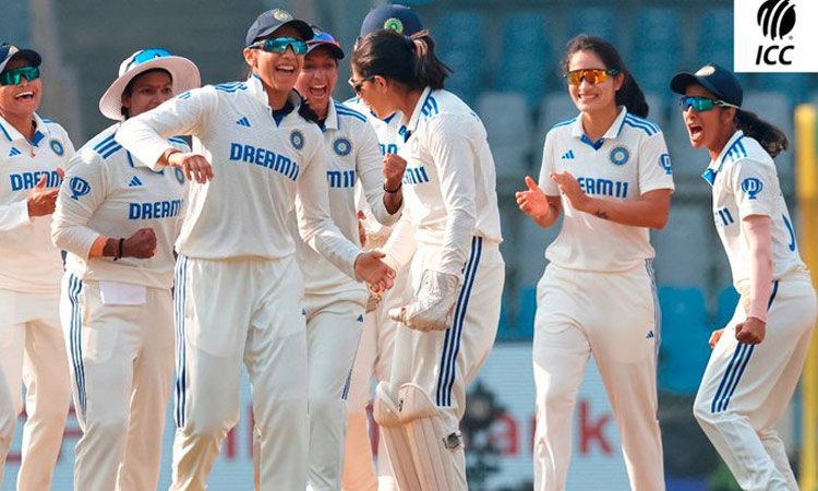 மகளிர் டெஸ்ட் கிரிக்கெட் ; இந்திய அணிக்கு 75 ரன்கள் இலக்கு..!