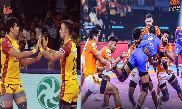 புரோ கபடி லீக்; தெலுங்கு டைட்டன்ஸ் - புனேரி பால்டன் அணிகள் இன்று மோதல்..!