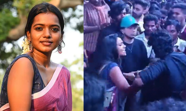 இசை வெளியீடு விழாவில் பாலியல் சீண்டல்... தனுஷ் ரசிகருக்கு தர்ம அடி கொடுத்த நடிகை...!