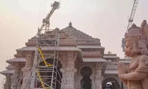 ராமர் கோவில் கும்பாபிஷேகம்: குஜராத்தில் இருந்து 500 கிலோ எடை கொண்ட மேளம் அயோத்தி வந்தடைந்தது