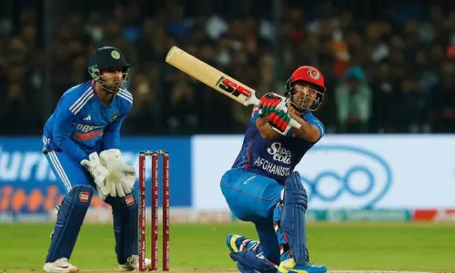 இந்தியாவுக்கு எதிரான 2-வது டி20 போட்டி; ஆப்கானிஸ்தான் 172 ரன்கள் குவிப்பு...! இந்தியாவுக்கு எதிரான 2-வது டி20 போட்டி; ஆப்கானிஸ்தான் 172 ரன்கள் குவிப்பு...!