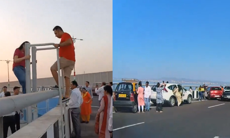 அடல் சேது பாலம் பிக்னிக் ஸ்பாட் அல்ல..  பொதுமக்களுக்கு மும்பை போலீஸ் எச்சரிக்கை