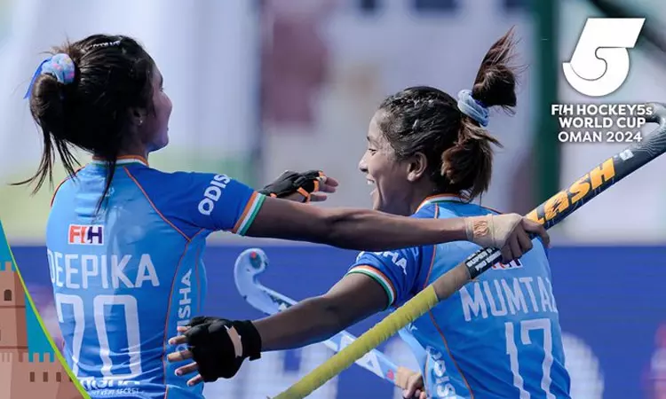 மகளிர் 5 பேர் உலகக்கோப்பை ஆக்கி; காலிறுதியில் நியூசிலாந்தை பந்தாடி அரையிறுதிக்கு முன்னேறிய இந்தியா