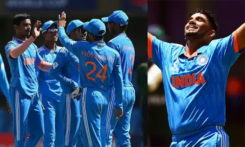 ஜூனியர் உலக கோப்பை: முஷீர் கான் அபாரம் - நியூசிலாந்தை வீழ்த்தி இந்தியா அபார வெற்றி ஜூனியர் உலக கோப்பை: முஷீர் கான் அபாரம் - நியூசிலாந்தை வீழ்த்தி இந்தியா அபார வெற்றி