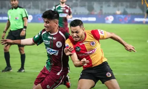 ஐ.எஸ்.எல். கால்பந்து தொடர்: ஈஸ்ட் பெங்கால் - மோகன் பகான் ஆட்டம் டிரா ஐ.எஸ்.எல். கால்பந்து தொடர்: ஈஸ்ட் பெங்கால் - மோகன் பகான் ஆட்டம் டிரா