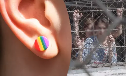 வானவில் நிறத்தில் கம்மல் அணிந்த பெண்ணுக்கு சிறை - காரணம் என்ன? வானவில் நிறத்தில் கம்மல் அணிந்த பெண்ணுக்கு சிறை - காரணம் என்ன?